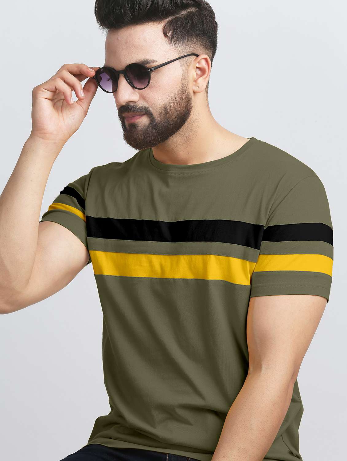 pack of 2 striped regular t-shirt - 20165501 - Standard Image - 3