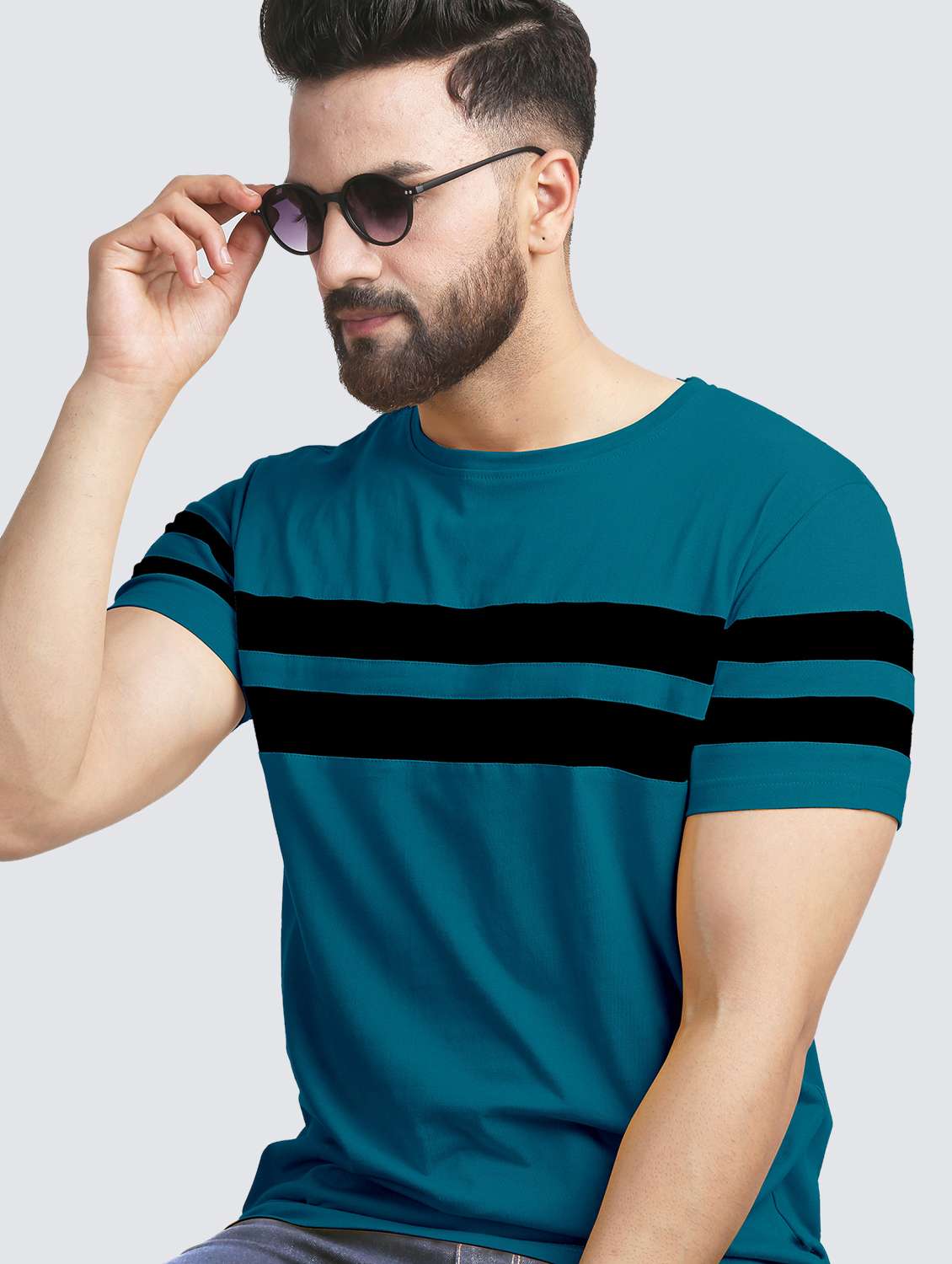 pack of 2 striped regular t-shirt - 20165560 -  Standard Image - 3