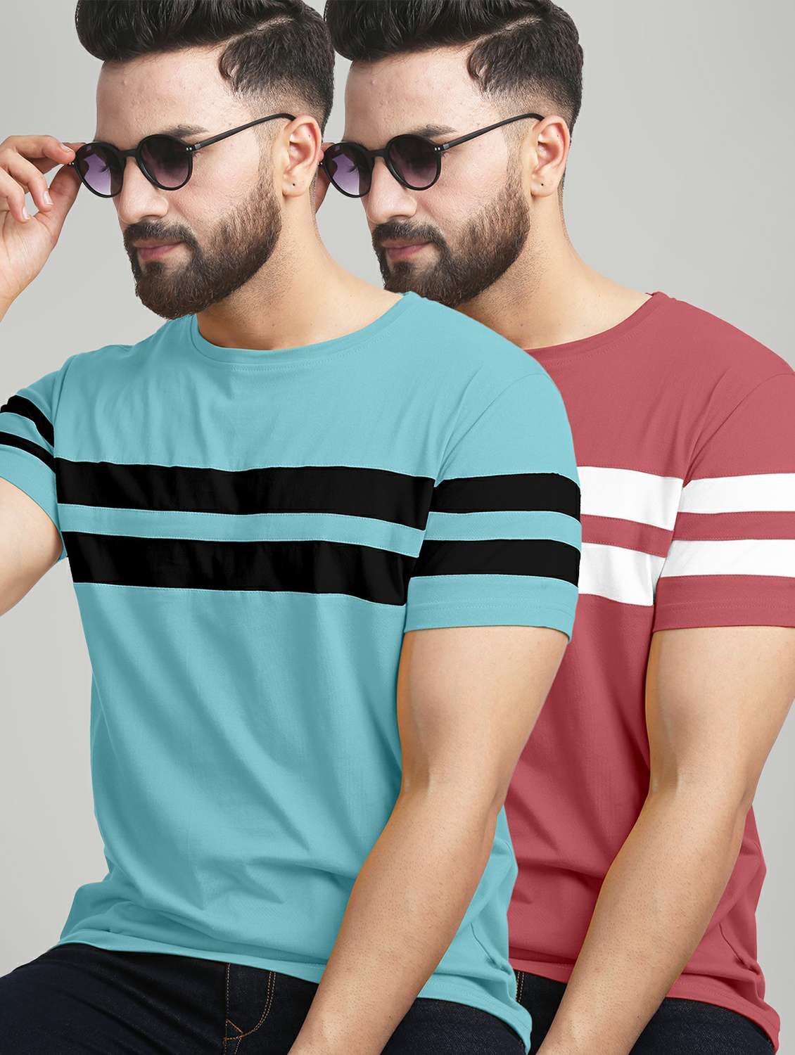 pack of 2 round neck t-shirt - 20165586 -  Zoom Image - 0