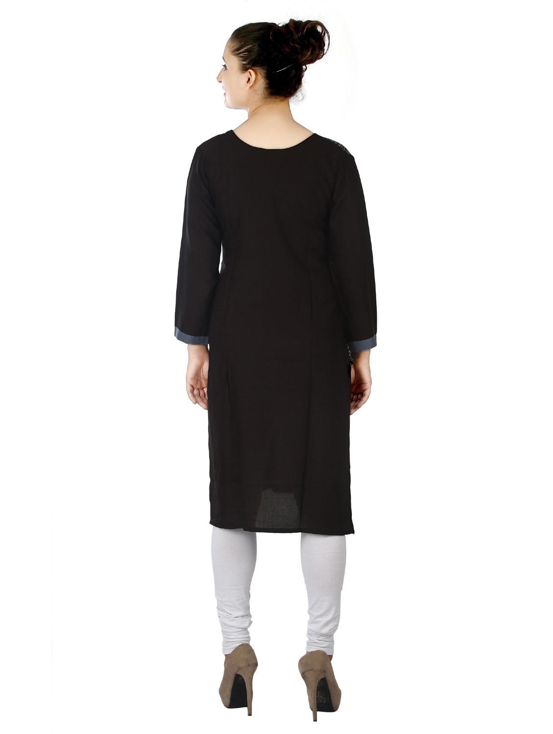 women's straight kurta - 20166216 - Standard Image - 3