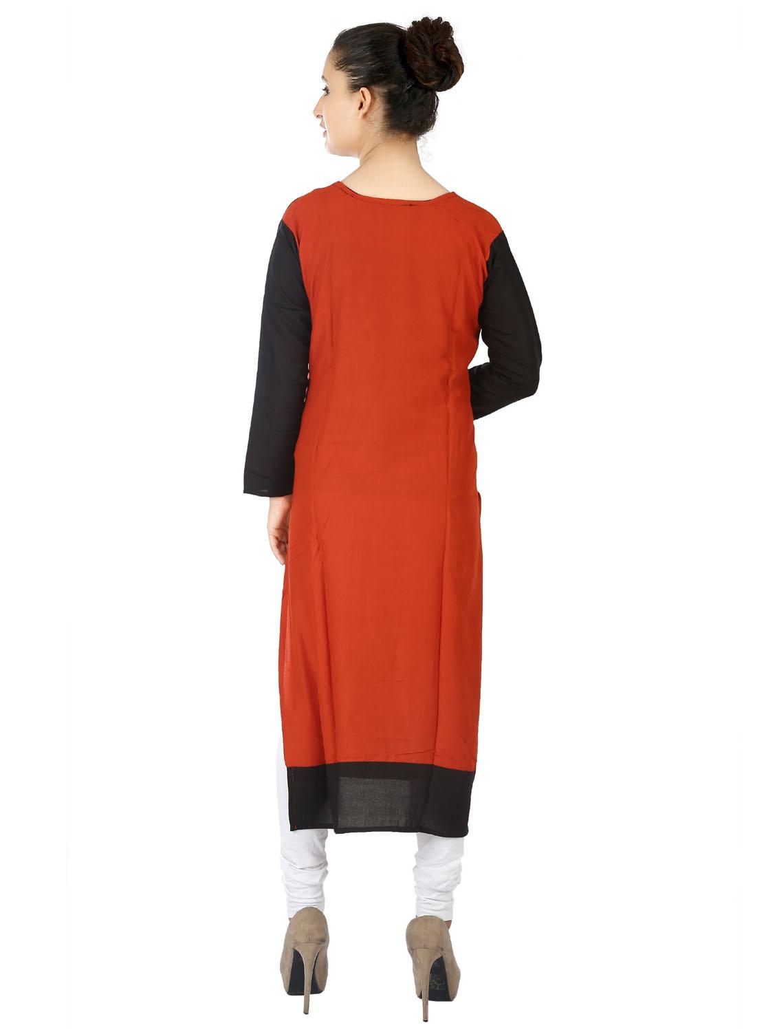women's straight kurta - 20166218 - Standard Image - 3