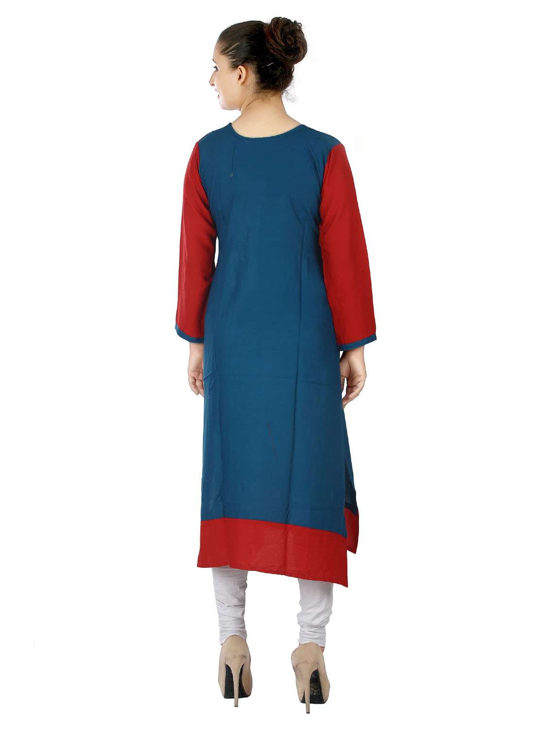 women's straight kurta - 20166222 - Standard Image - 3