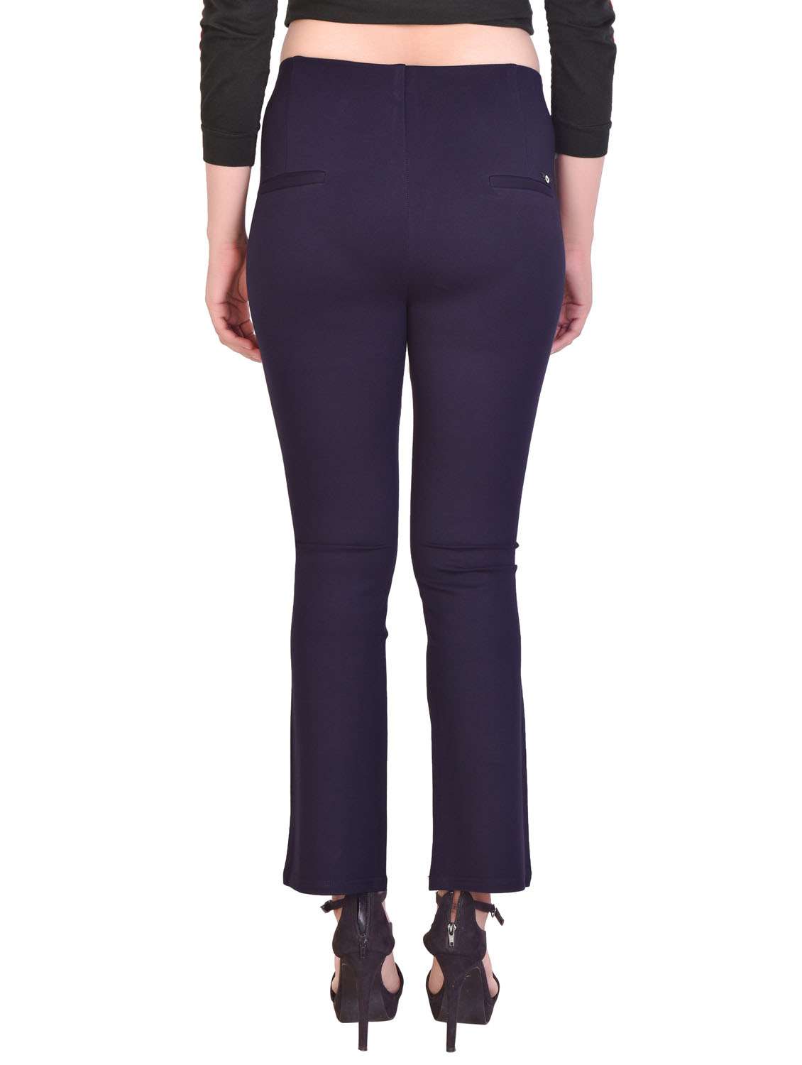 mid rise solid full length jeggings - 20166593 - Standard Image - 3