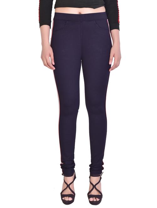 dark blue solid jegging - 20166604 -  Standard Image - 0