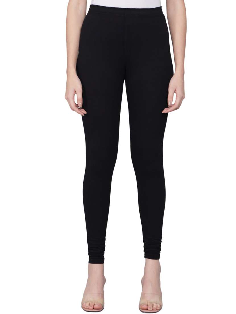 soft colors women's skinny fit ethnic wear churidar leggings - 20166649 -  Zoom Image - 0