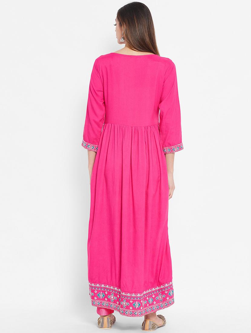 embroidered kurta pant set - 20166995 - Standard Image - 3