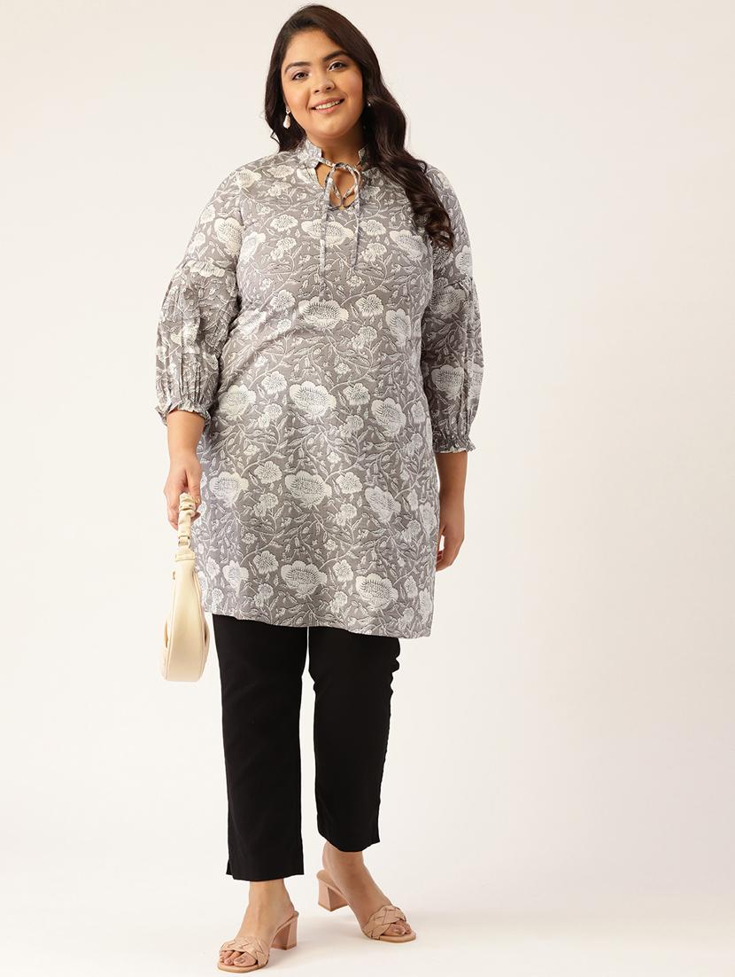 women's straight tie-up neck top - 20167036 - Standard Image - 3