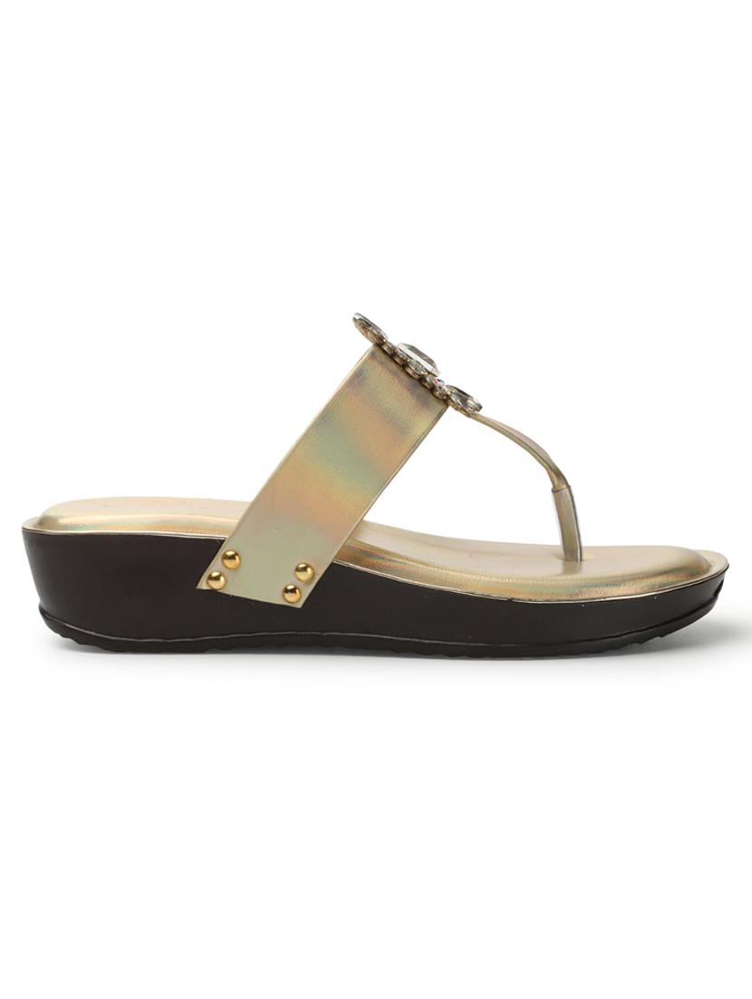 copper toe separator slip on sandal - 20167262 - Standard Image - 3
