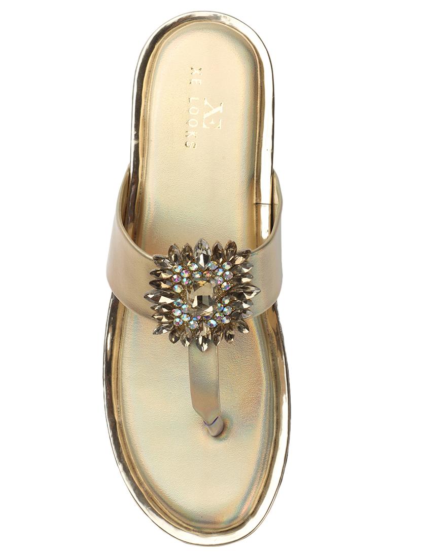 copper toe separator slip on sandal - 20167262 - Standard Image - 5