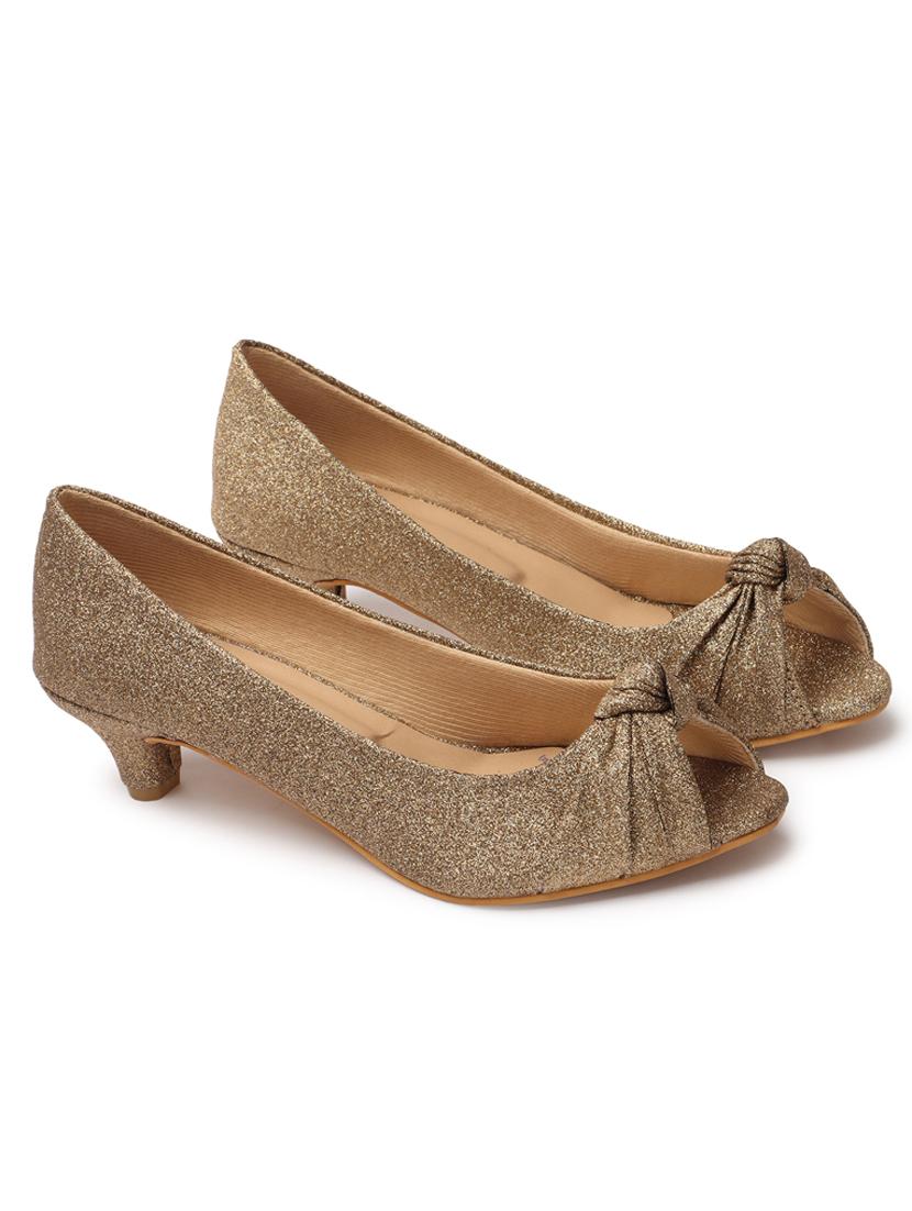 copper peep toe sandal - 20167268 - Standard Image - 3