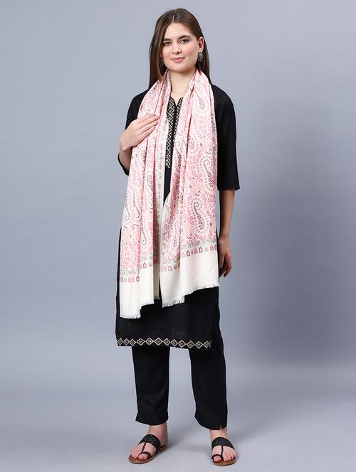 women's self design shawl - 20167313 - Standard Image - 0