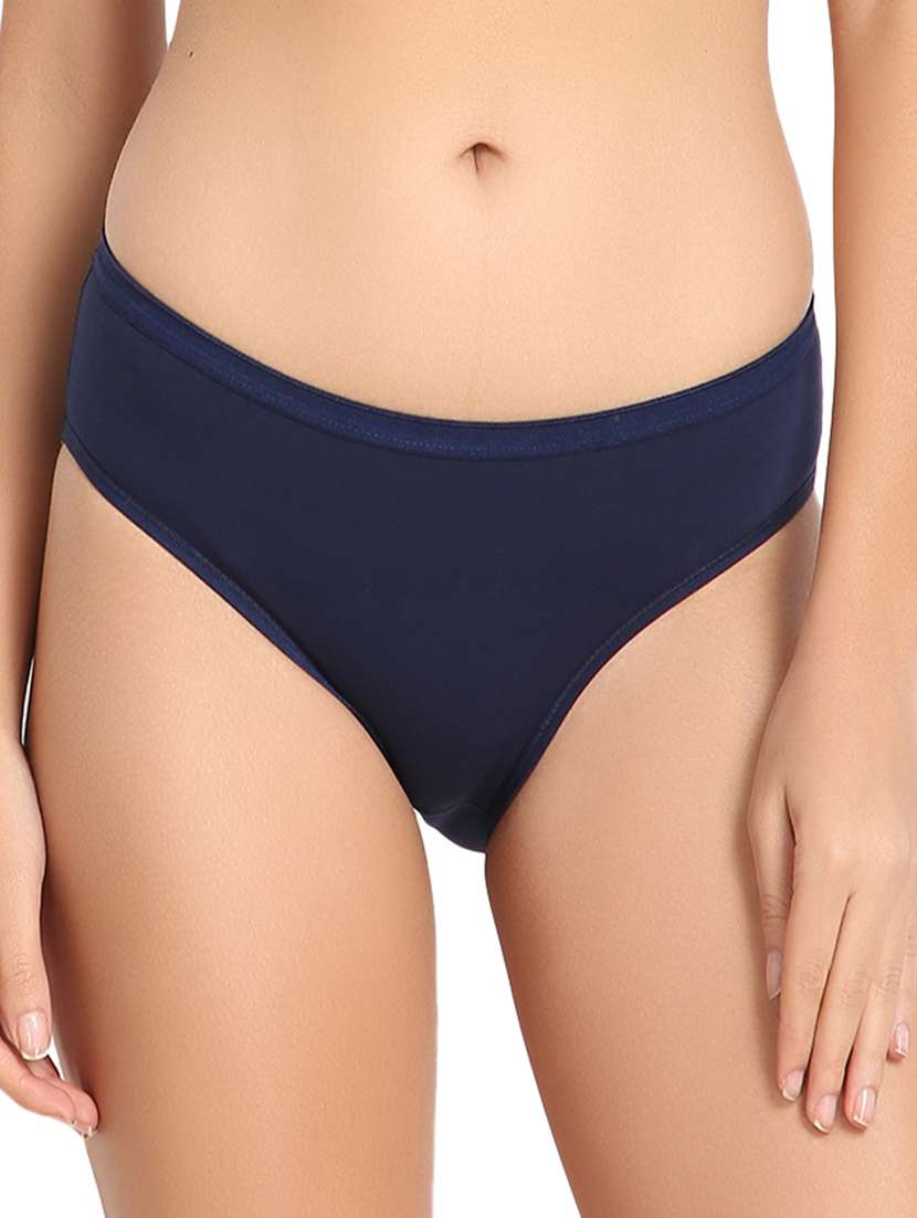 blue solid mid rise hipster panty - 20167373 - Zoom Image - 0