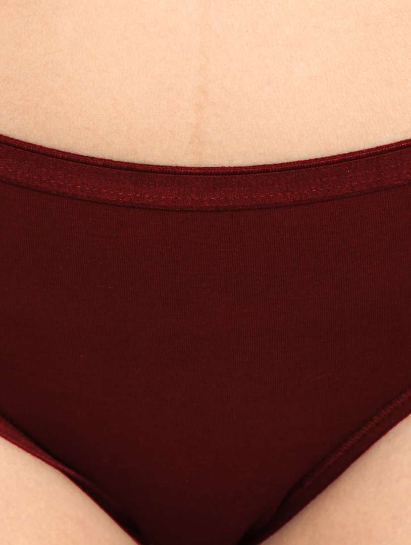 red cotton hipster panty - 20167374 - Standard Image - 3