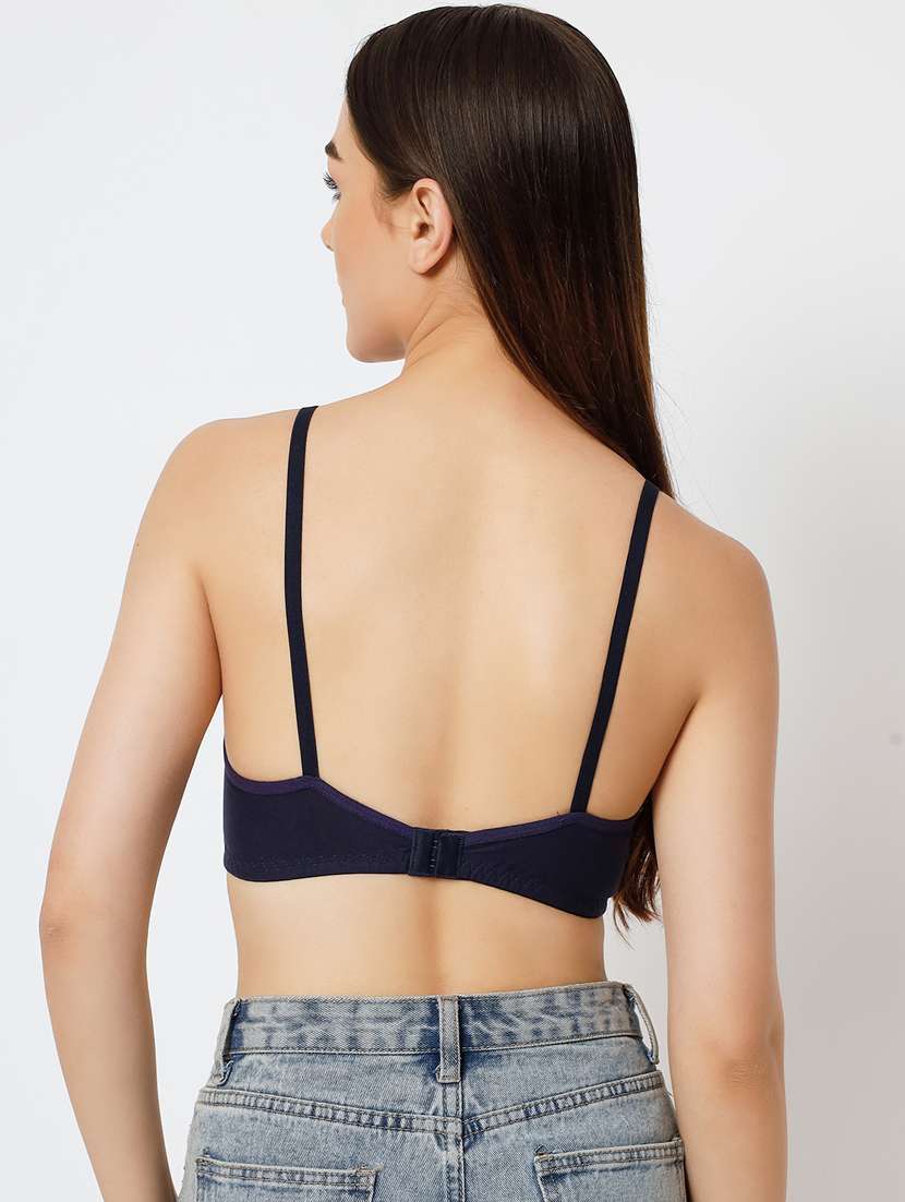 blue cotton tshirt bra - 20167399 -  Standard Image - 3