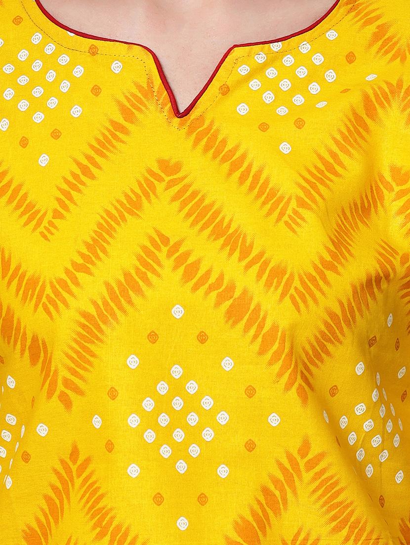 women yellow unstitched patiyala suits - 20167516 - Standard Image - 5