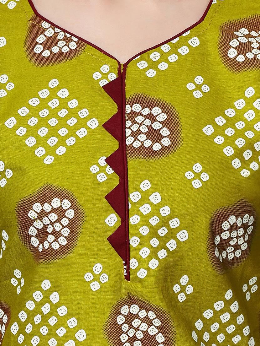 women green unstitched patiyala suits - 20167517 - Standard Image - 5