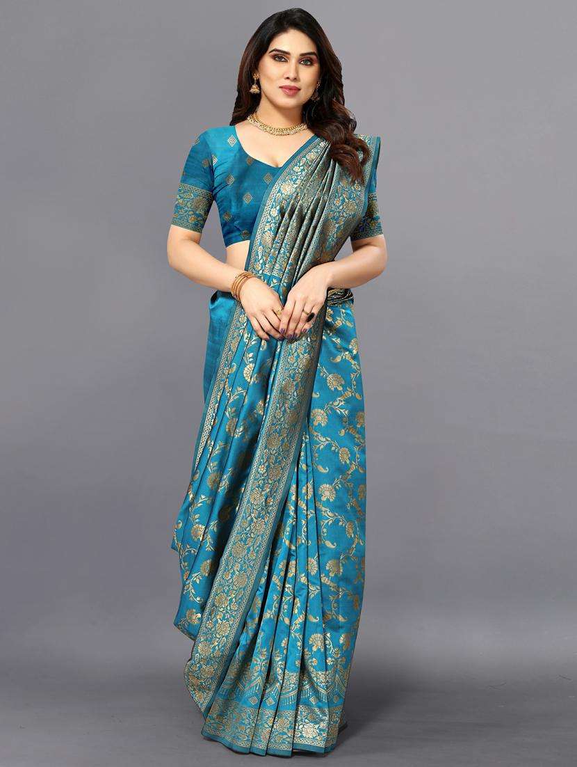 women's banarasi saree with blouse