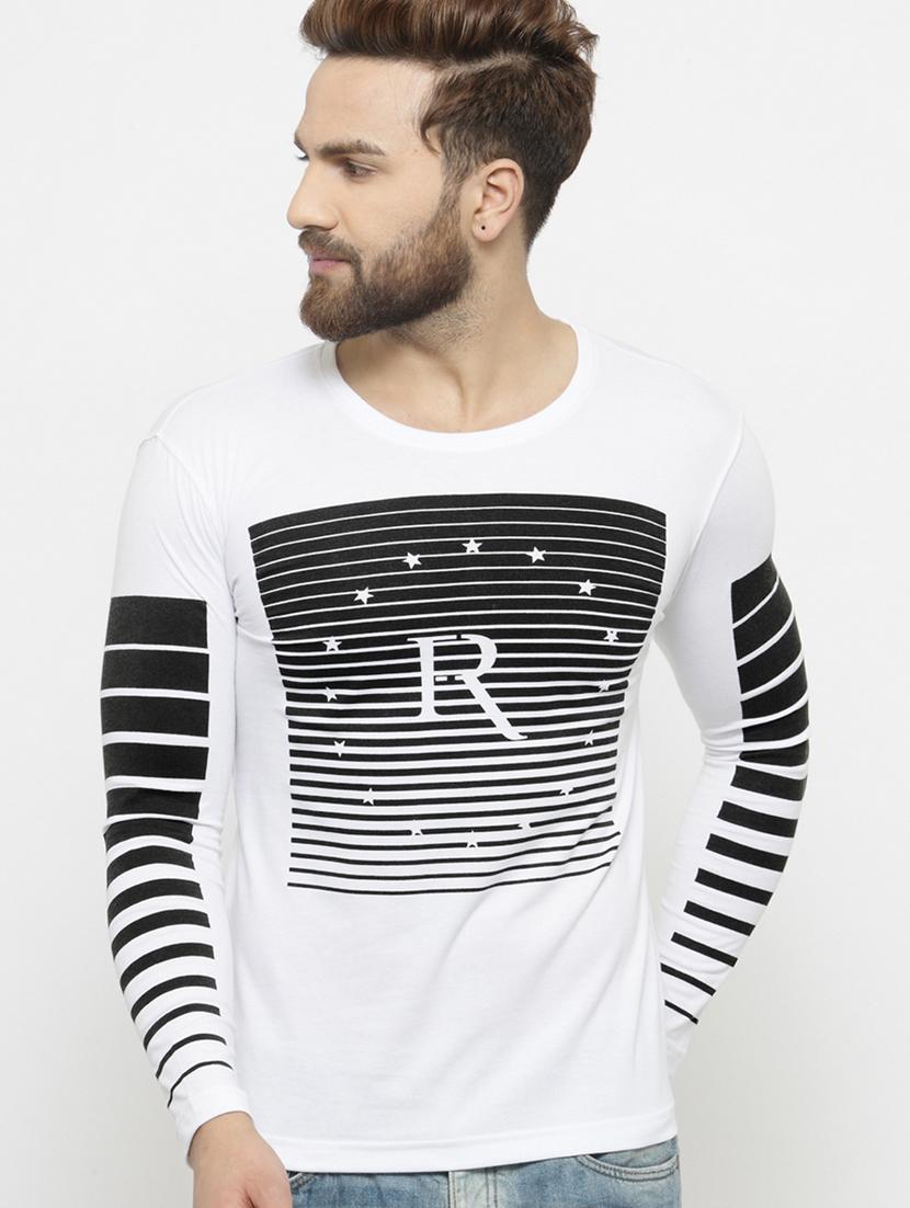 round neck printed regular t-shirt - 20169712 - Zoom Image - 0