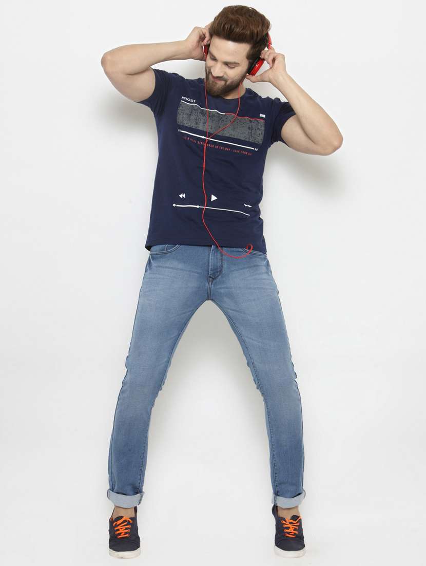 round neck printed regular t-shirt - 20169723 -  Standard Image - 3