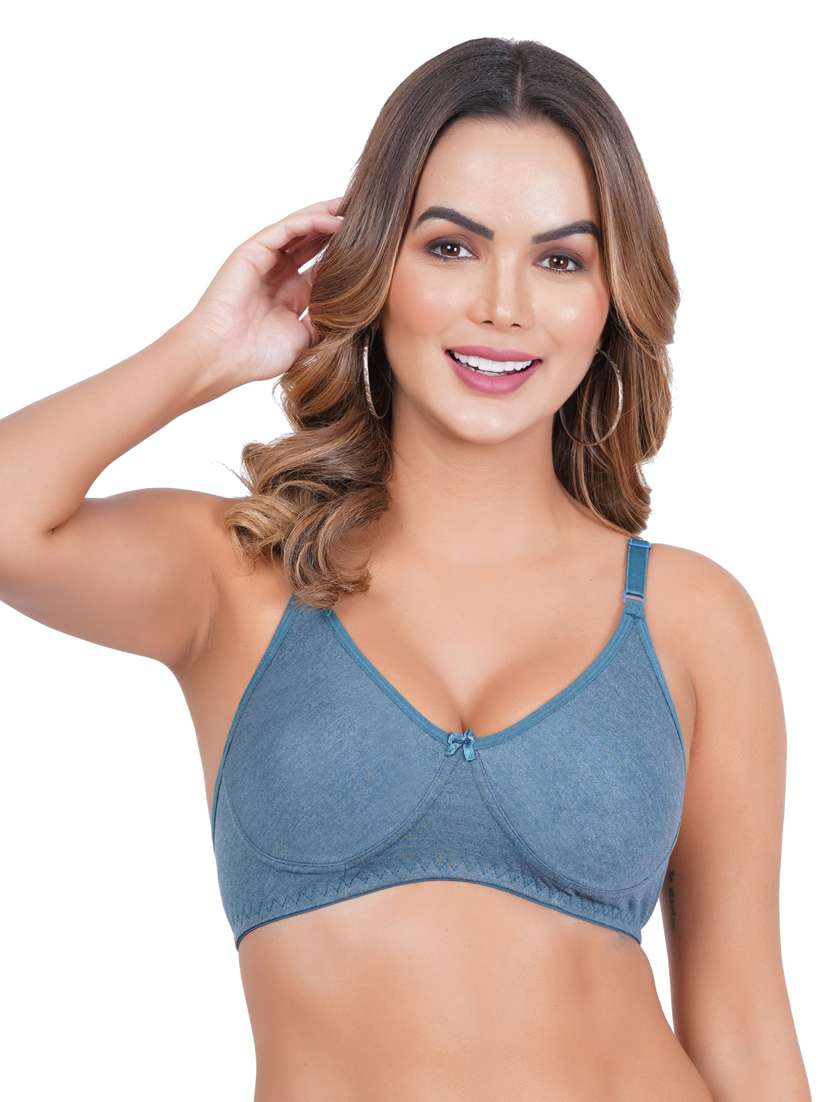 pack of 3 solid multi coloredn regular bra - 20170935 -  Standard Image - 3