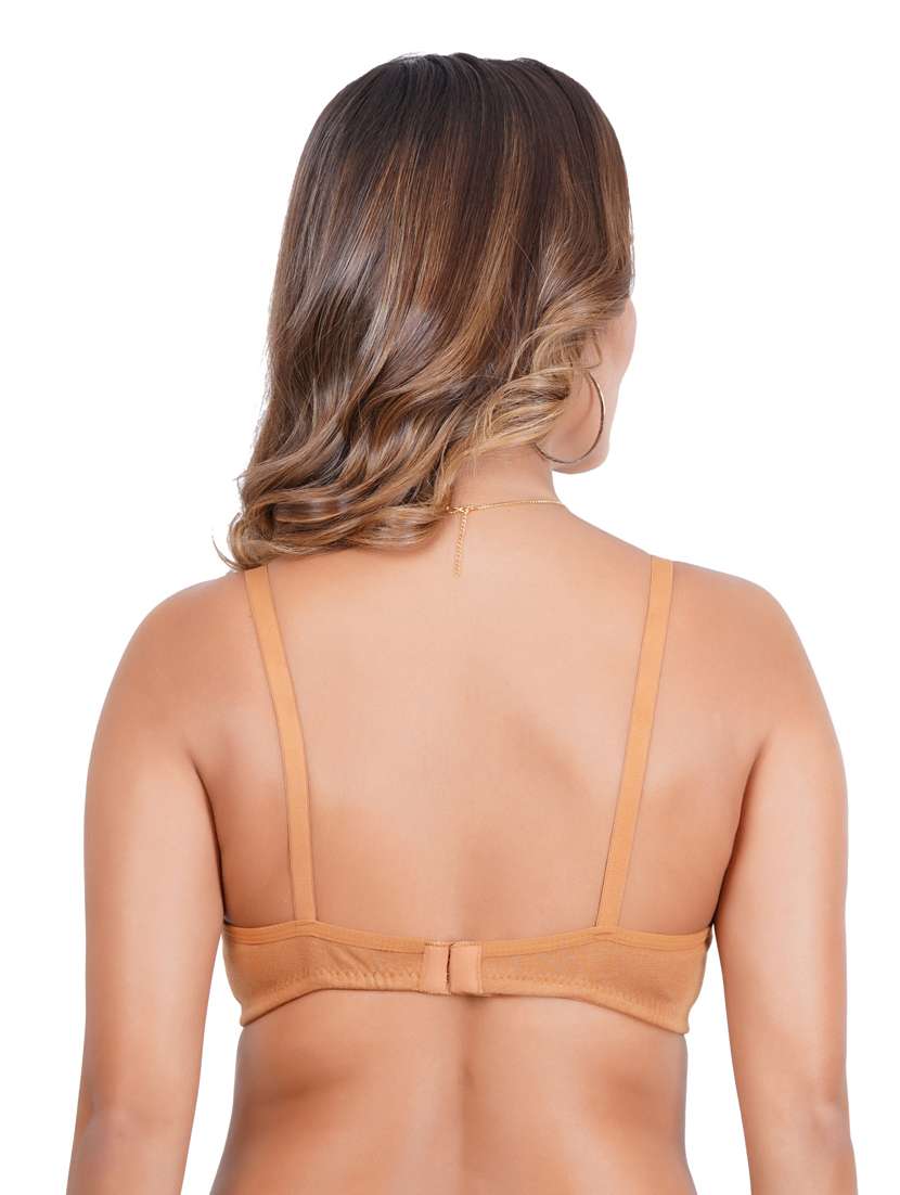 pack of 3 solid multi coloredn regular bra - 20170936 -  Standard Image - 8