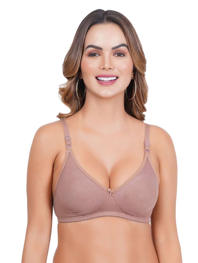 pack of 3 solid multi colored bra - 20170969 -  Standard Image - 3