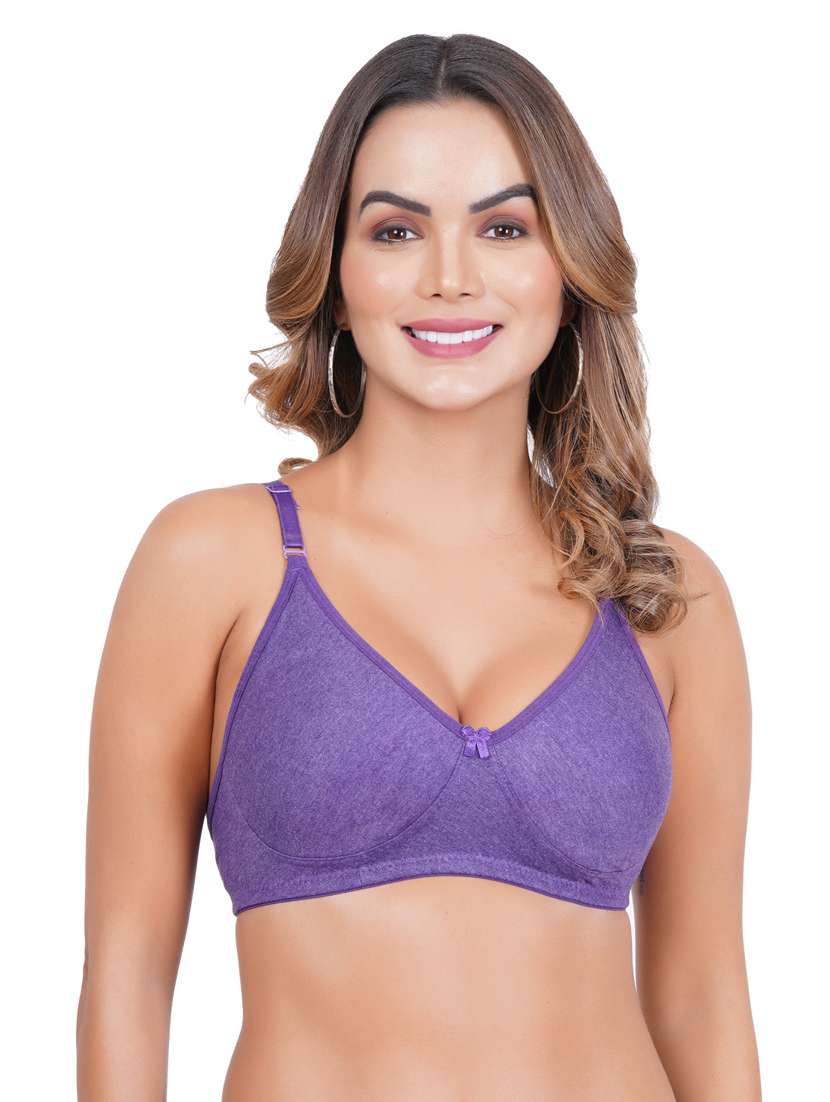 pack of 3 solid multi colored bra - 20170969 -  Standard Image - 5