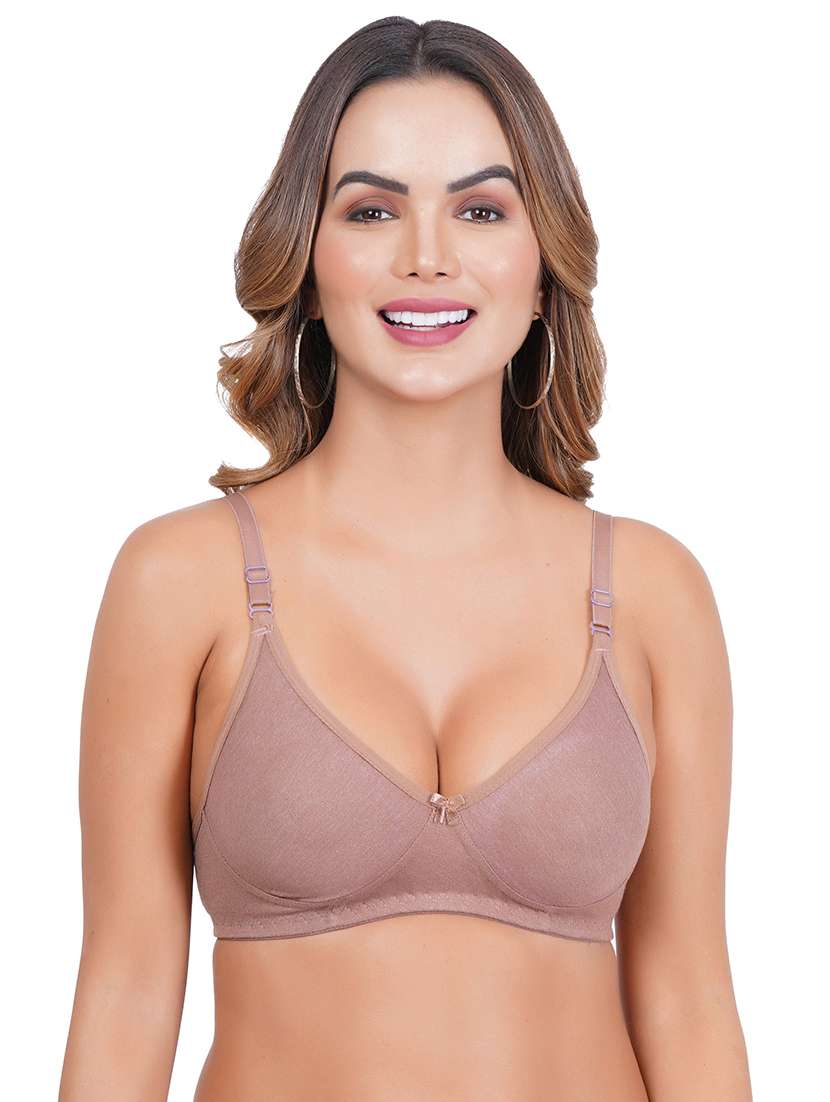 pack of 4 solid multi colored bra - 20170995 -  Standard Image - 3