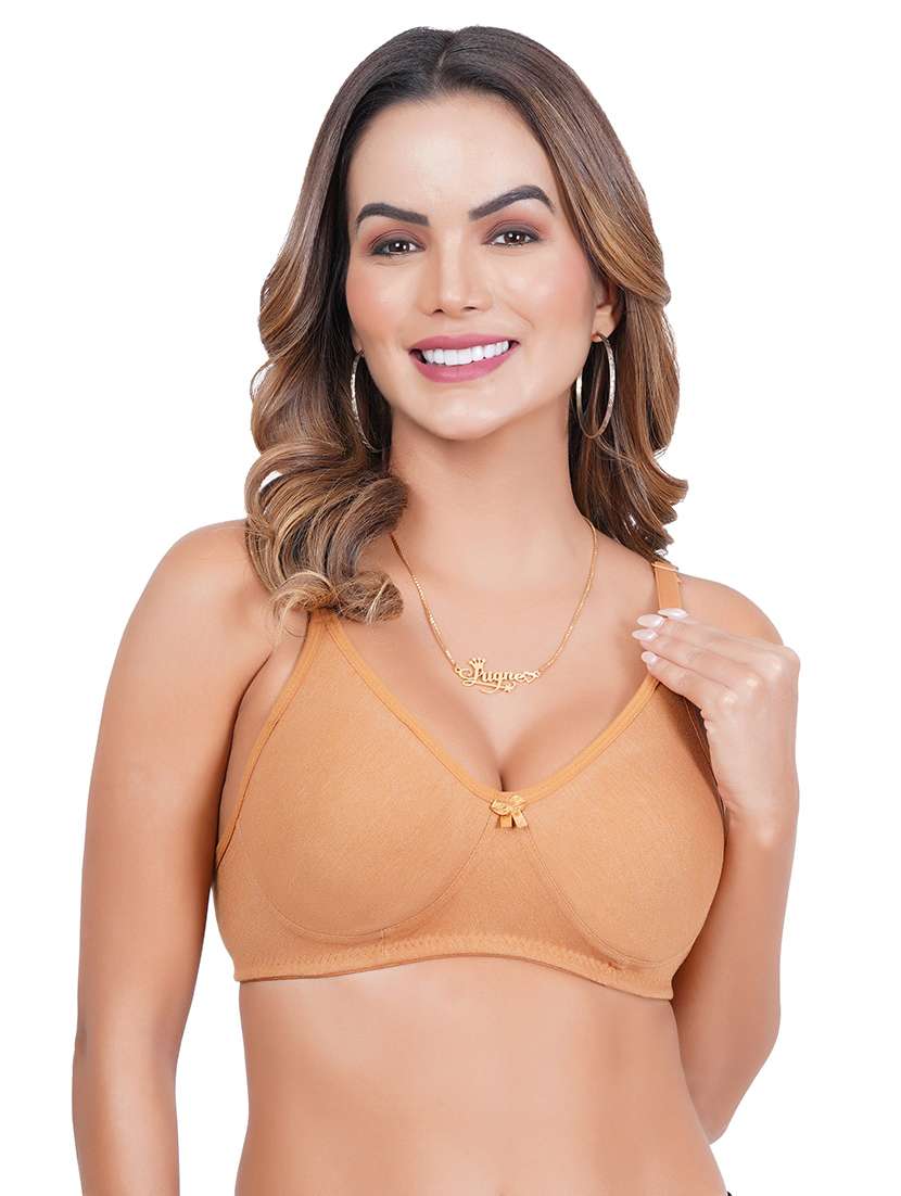 pack of 4 solid multi colored bra - 20170995 -  Standard Image - 5