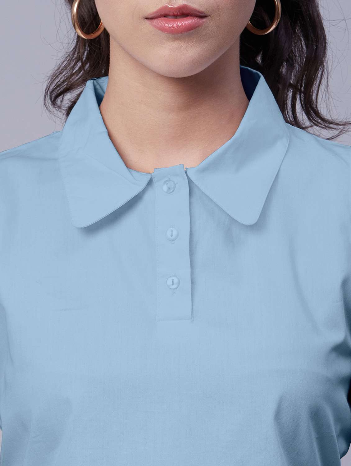 women's crop collared top - 20171131 -  Standard Image - 5