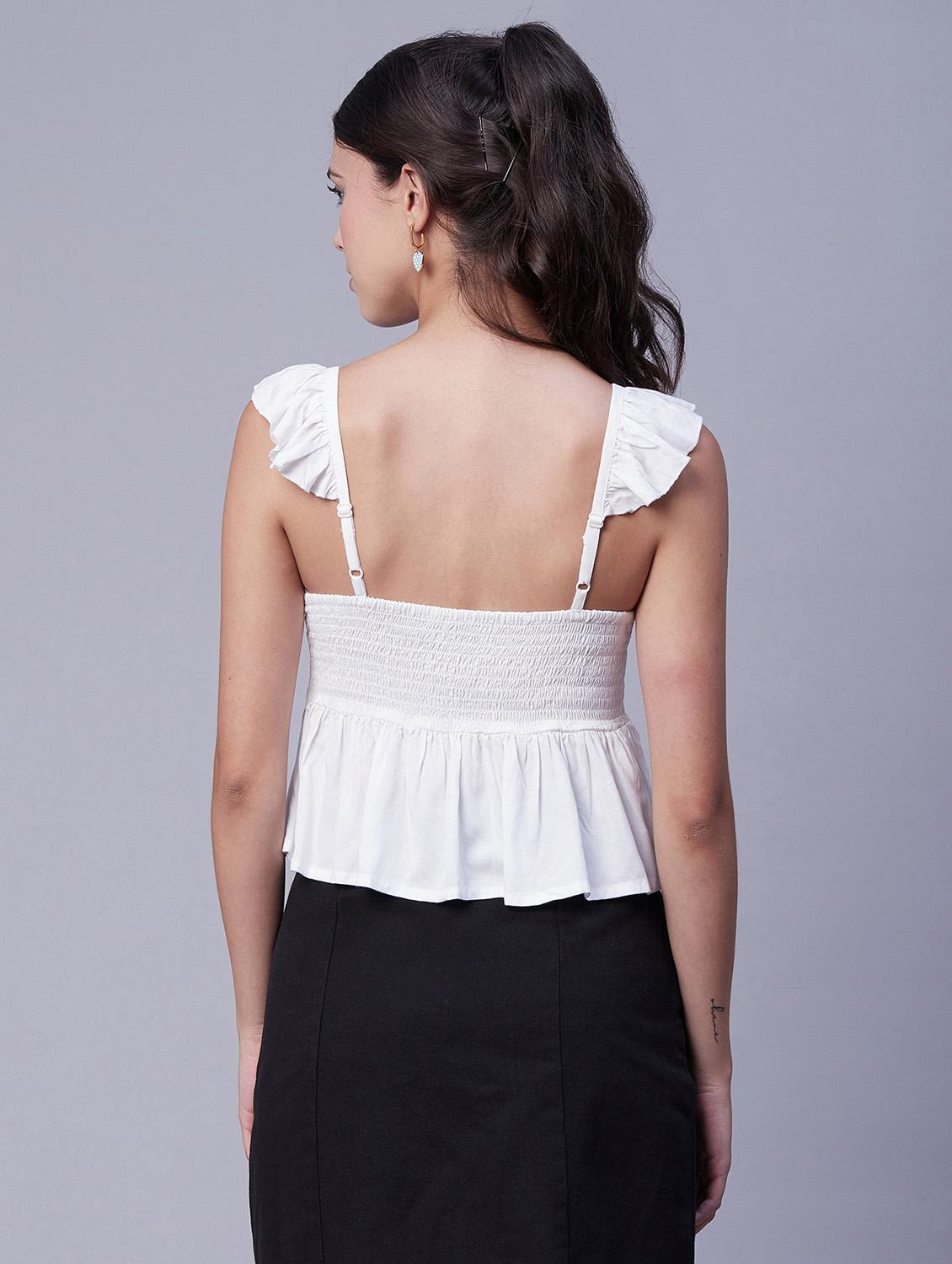 women's peplum sweetheart neck top - 20171148 - Standard Image - 3
