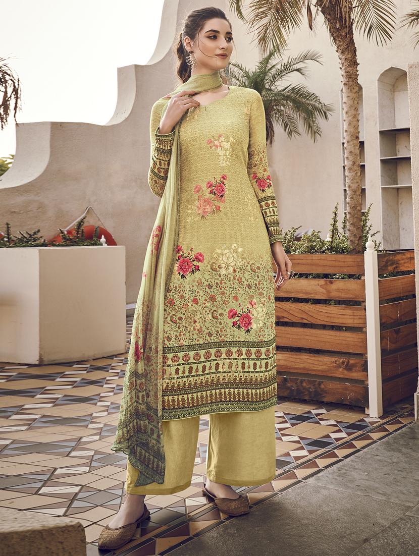 printed unstitched suit set - 20171393 -  Zoom Image - 0