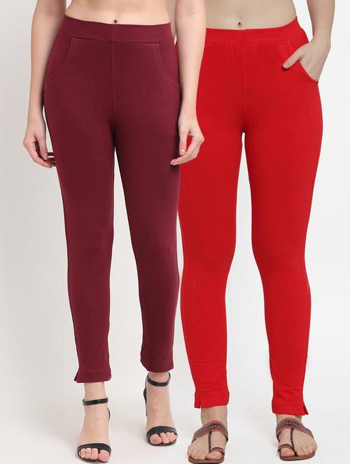 pack of 2 solid leggings - 20171501 - Standard Image - 0