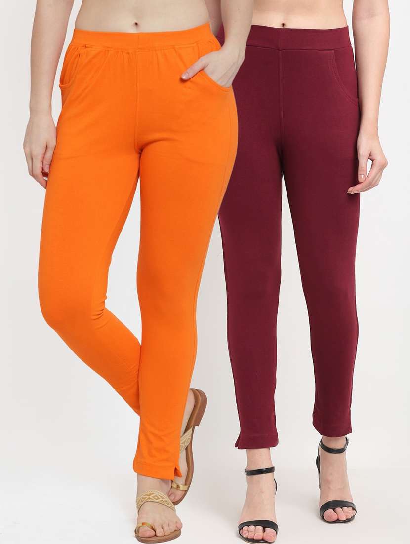 pack of 2 solid leggings