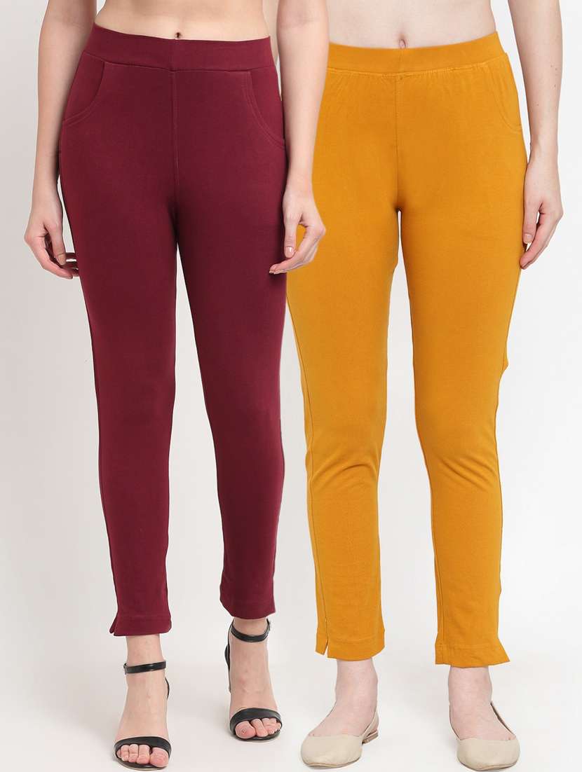 pack of 2 solid leggings - 20171523 -  Zoom Image - 0
