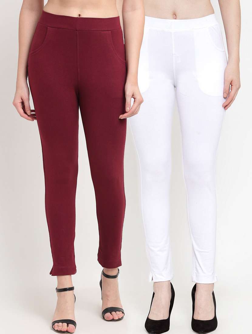 pack of 2 solid leggings