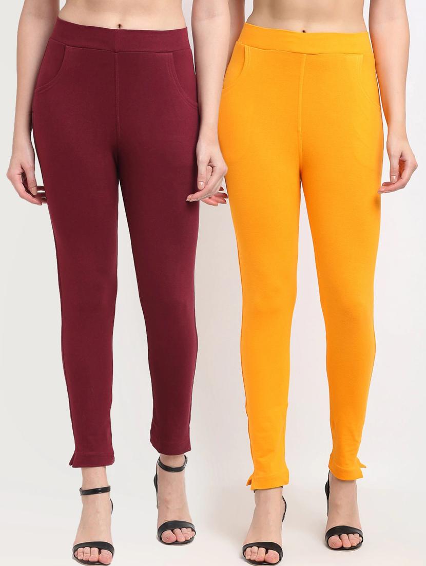pack of 2 solid leggings - 20171535 -  Zoom Image - 0