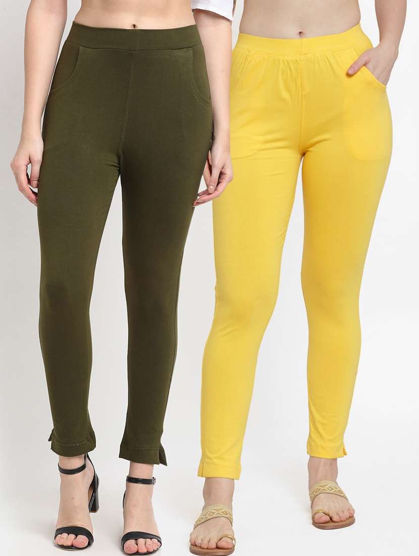 pack of 2 solid leggings