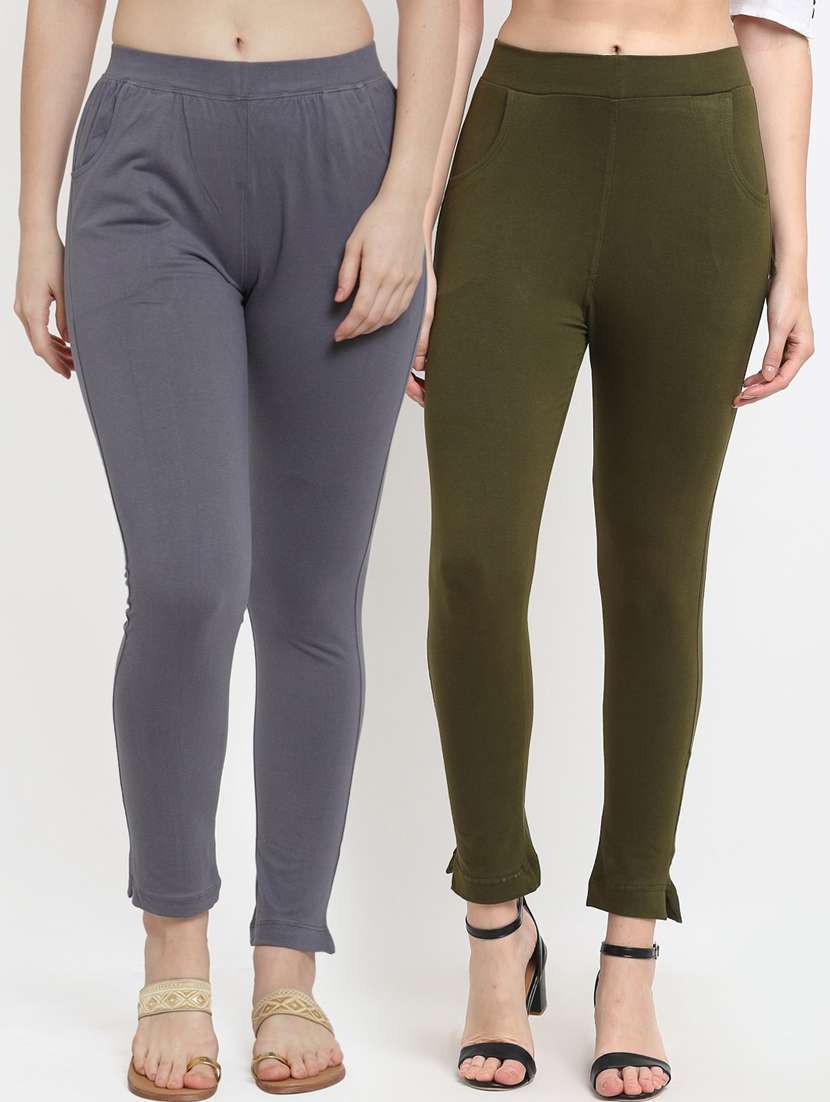 pack of 2 solid leggings