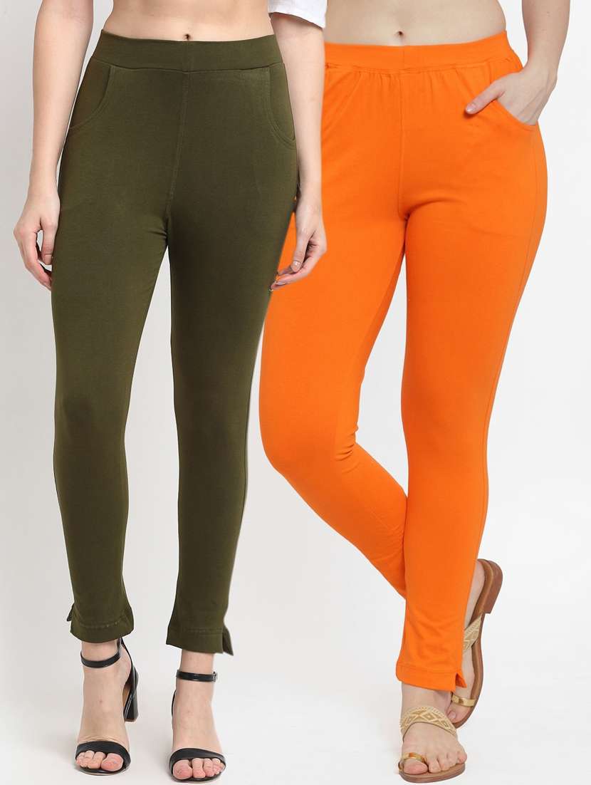 pack of 2 solid leggings