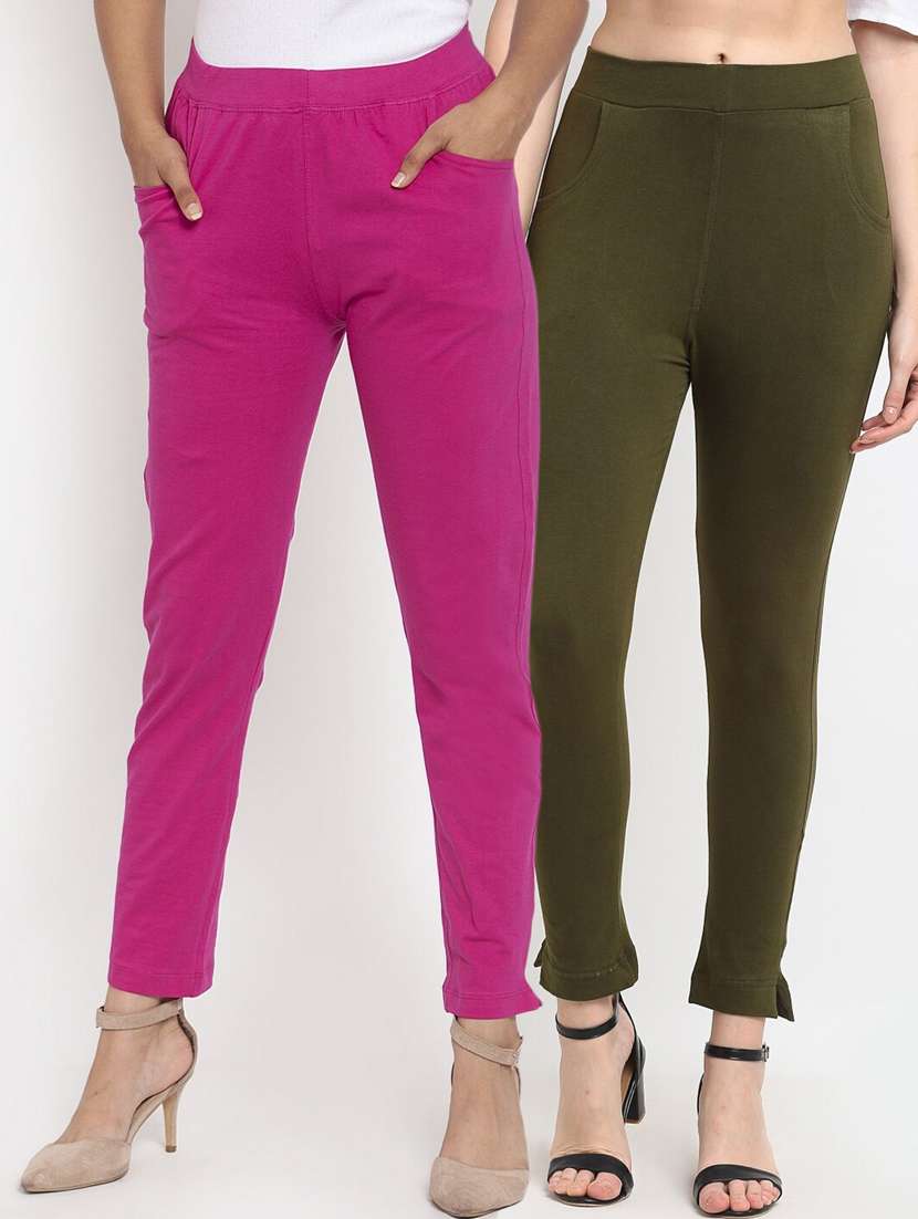 pack of 2 solid leggings