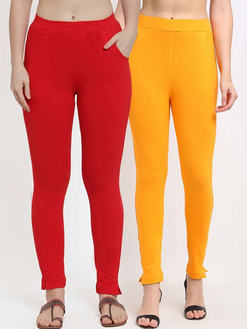 pack of 2 solid leggings