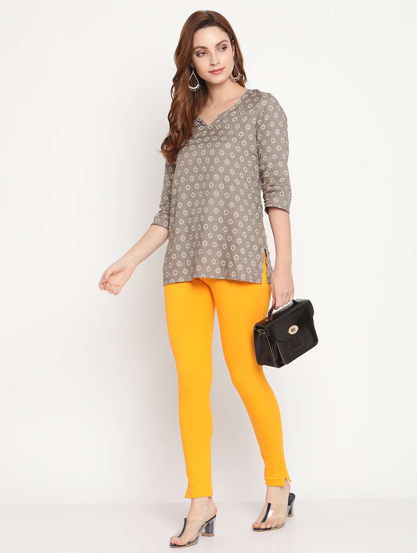 pack of 2 multi colored ankle length legging - 20171599 -  Standard Image - 5