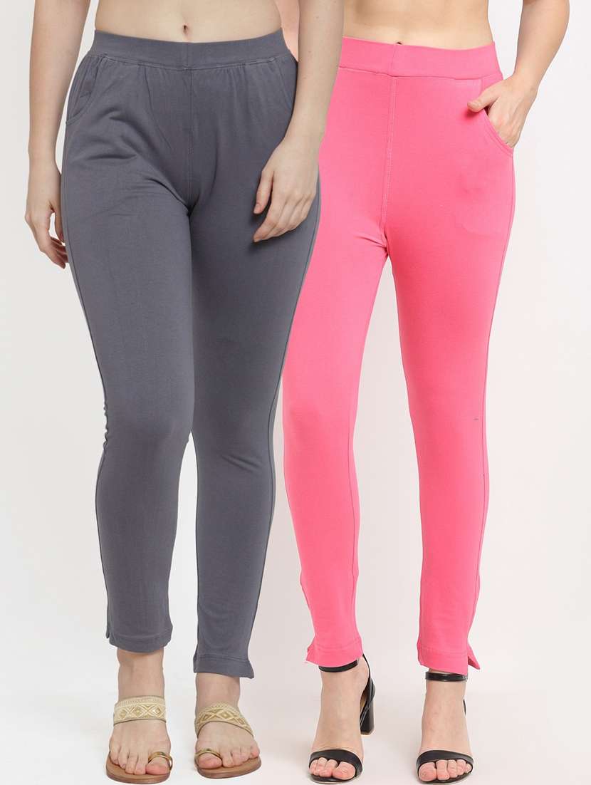 pack of 2 solid leggings