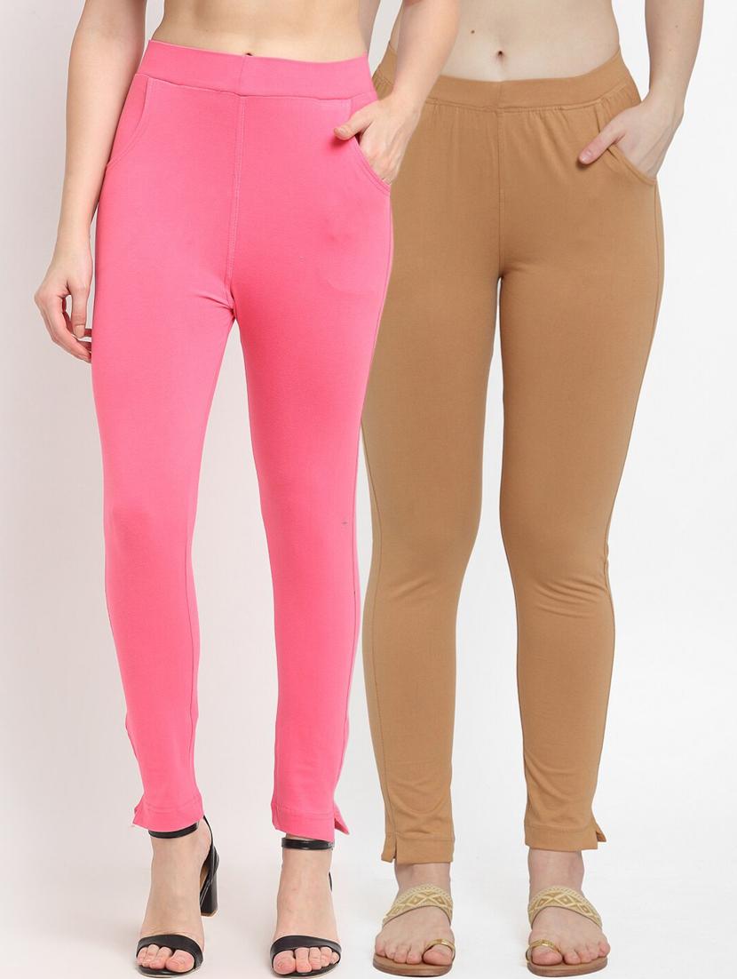 pack of 2 solid leggings - 20171646 - Zoom Image - 0