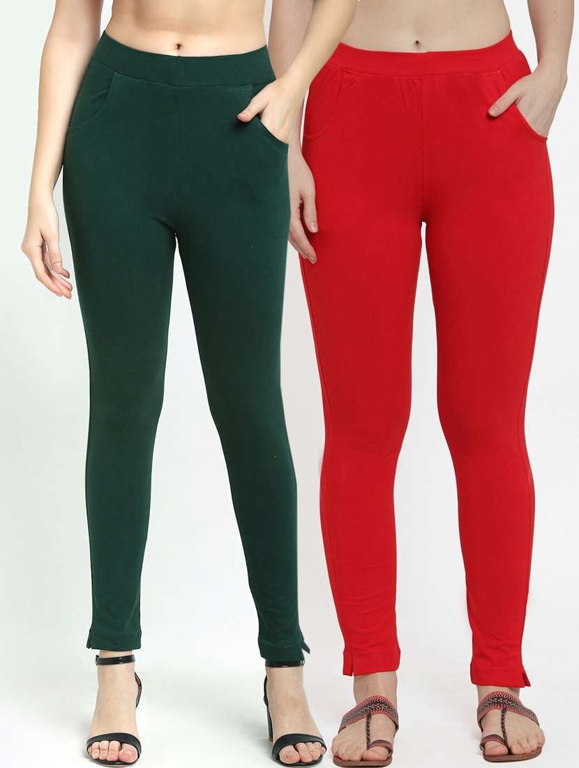 pack of 2 solid leggings