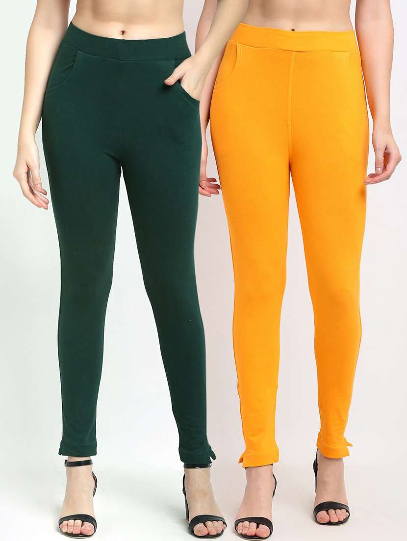 pack of 2 solid leggings