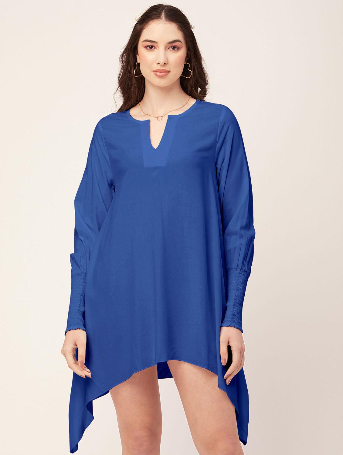 women's asymmetric solid dress - 20171721 -  Zoom Image - 0