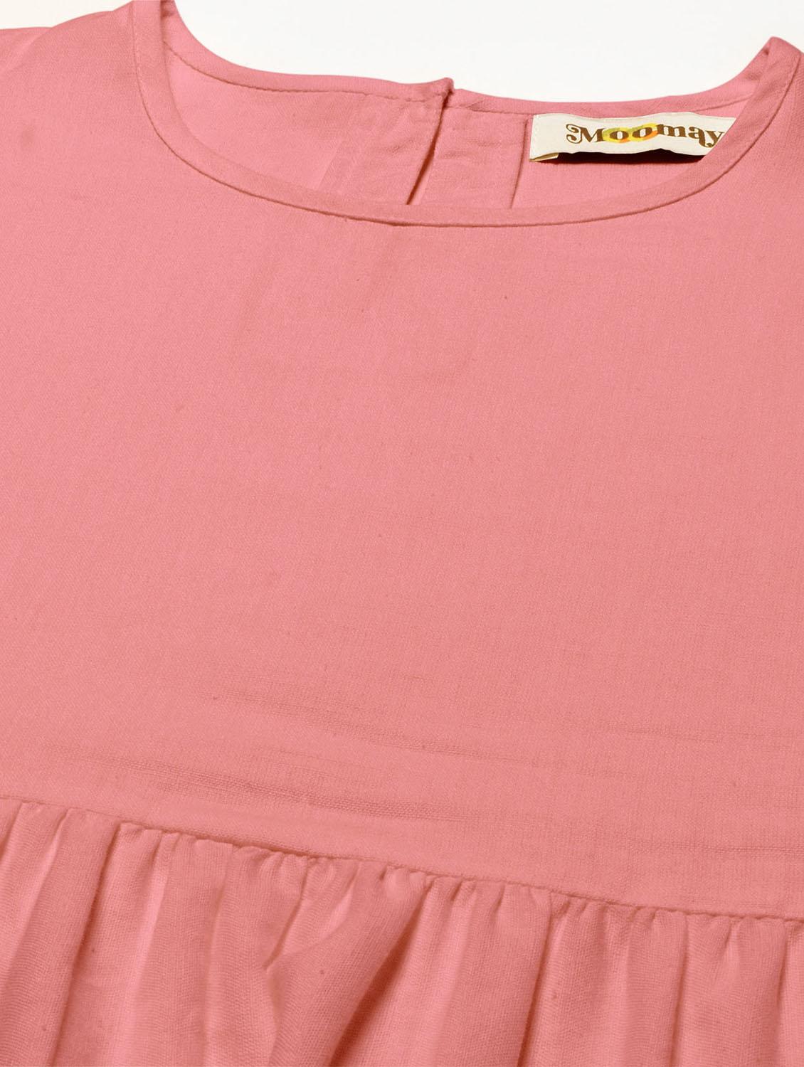 women's tiered dress solid dress - 20171730 - Standard Image - 5