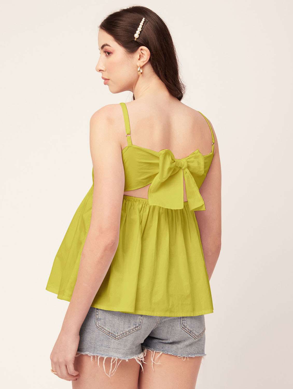 women's peplum shoulder strap top - 20172189 - Standard Image - 3